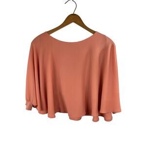 Boho Coral Batwing Crop Top Zara Collection